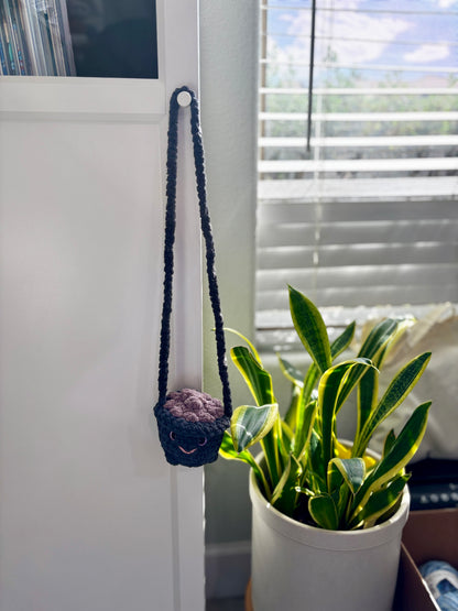 Smiling Cauldron Plush - Handmade Crochet Magic Pot (4 Top Colors Available)