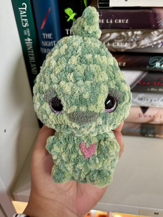 Grinch-Inspired Plushie – Handmade Crochet Friend