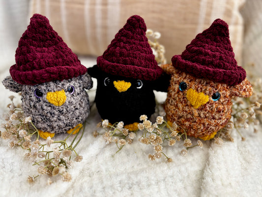 Ash, the Calm Raven Plushie