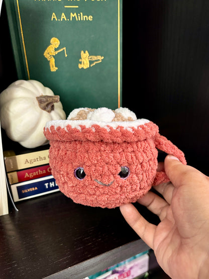 Hot Cocoa Mug Plushie - Holiday Edition (Cinnamon Spice)