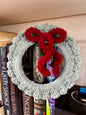 Crochet Holiday Wreath - Handmade Plush Decor