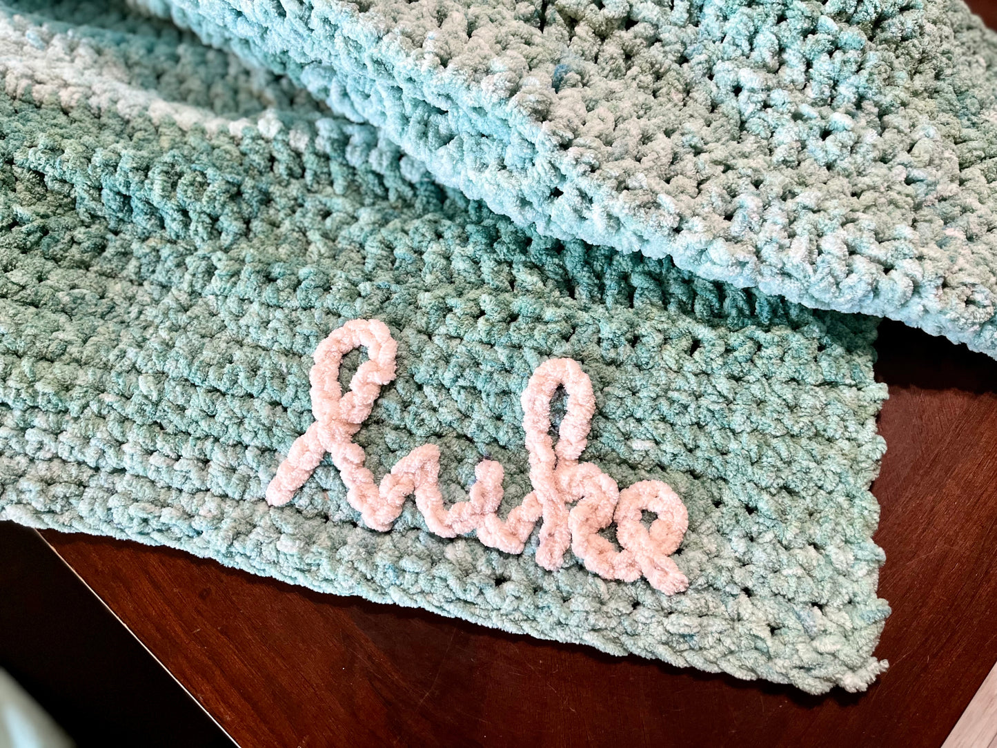 Handmade Crochet Blanket - Custom Size & Color