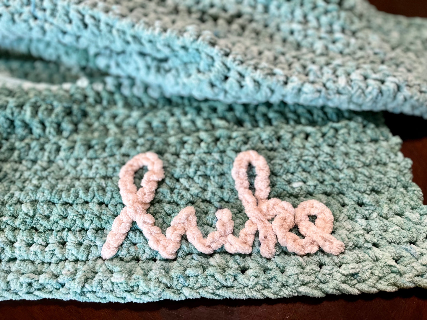 Handmade Crochet Blanket - Custom Size & Color