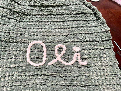 Handmade Crochet Blanket - Custom Size & Color